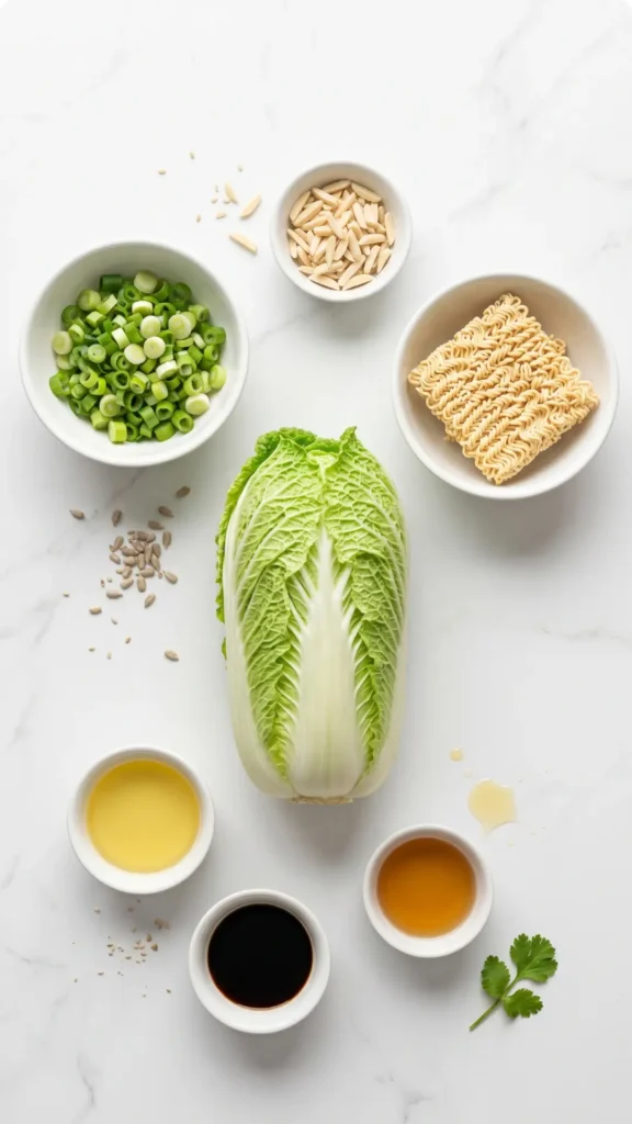 Knackiger Yum-Yum-Salat mit Chinakohl und gerösteten Mandeln