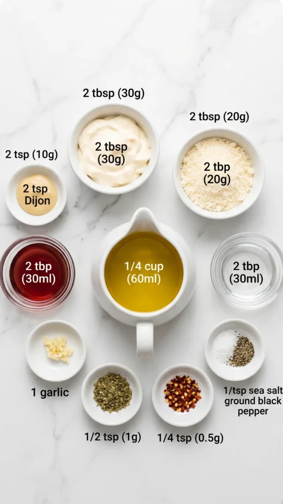 Cremige Vinaigrette – Low-Carb & Super Schnell