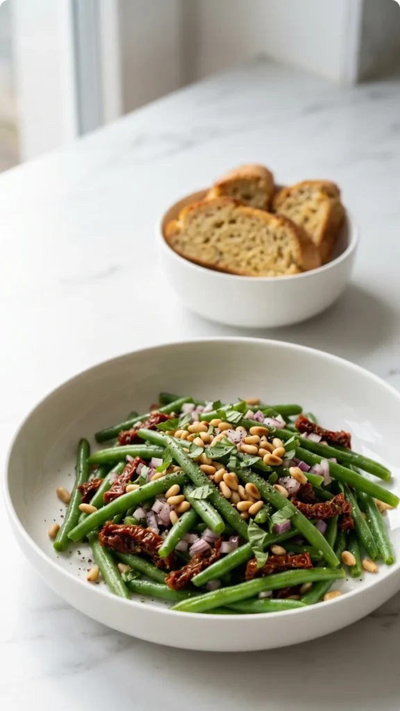 Keto Bohnensalat mit getrockneten Tomaten – Frisch & Mediterran