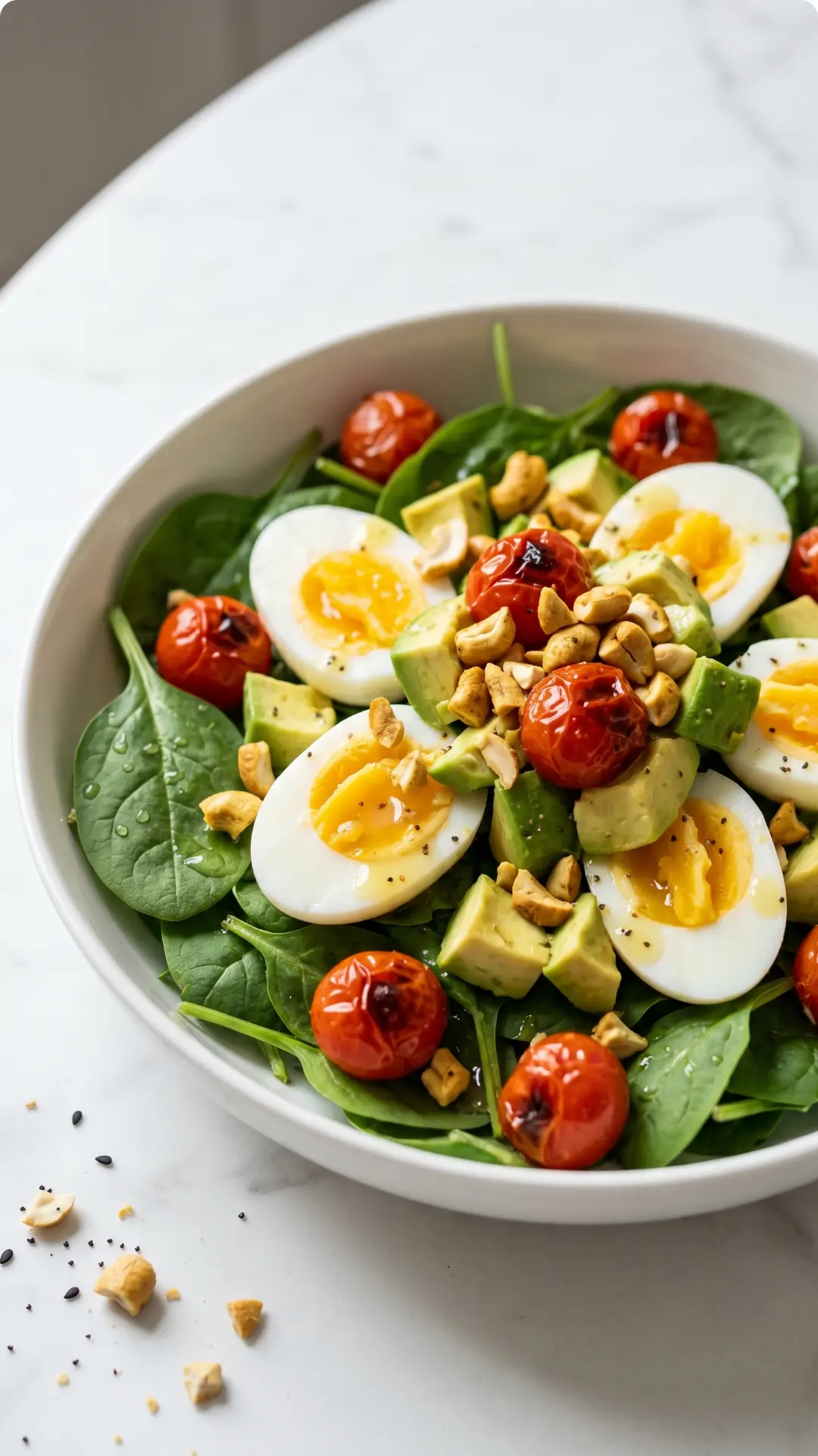 Köstlicher Keto Spinatsalat: Das ultimative Rezept mit Avocado & Ei