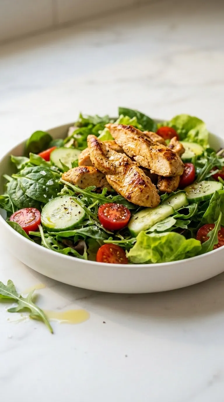 Frischer Salat mit Hähnchenbrust: Das Ultimative Proteinreiche Low-Carb Geheimnis