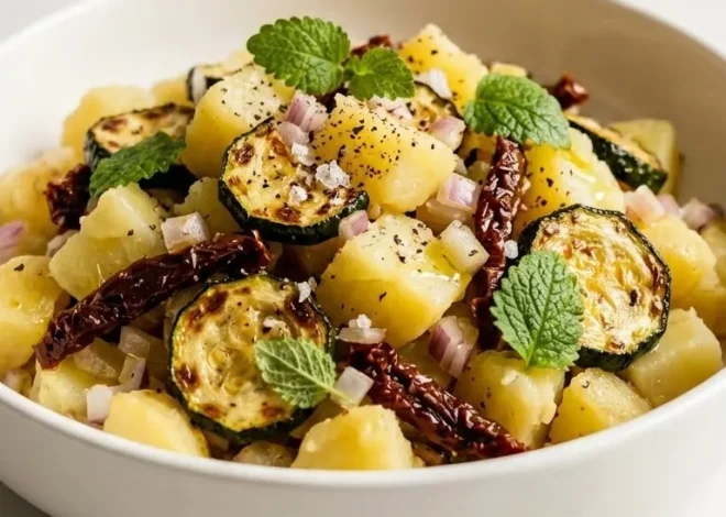 Warmer Zucchini-Kartoffelsalat: Das Ultimative Leichte Low-Carb Sommer-Geheimnis