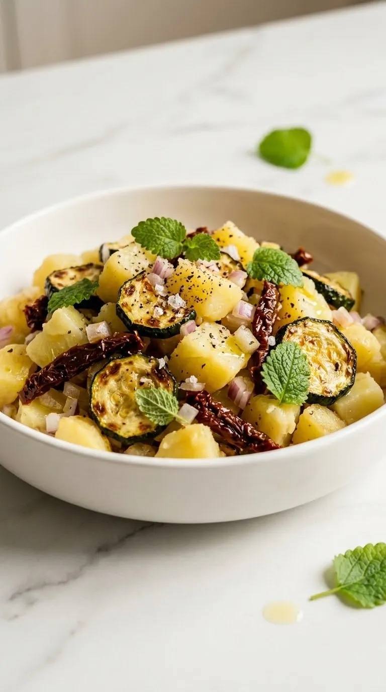 Warmer Zucchini-Kartoffelsalat: Das Ultimative Leichte Low-Carb Sommer-Geheimnis