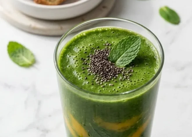 Erfrischender Keto-Grüner-Smoothie: Der ultimative Low-Carb Mango-Kick