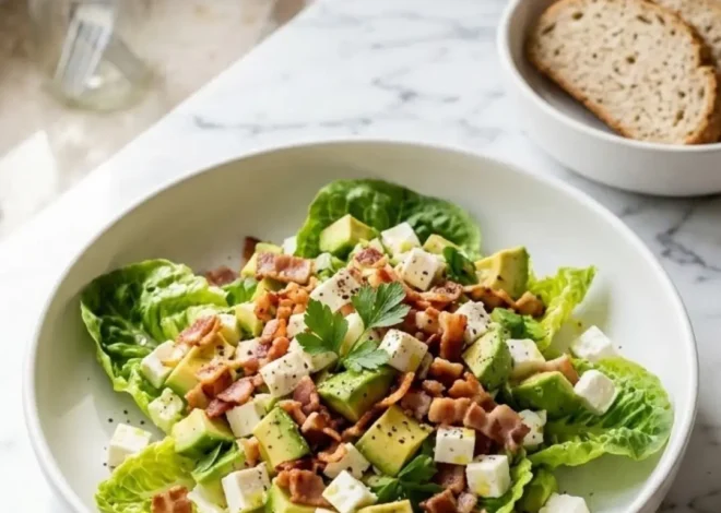 Keto Avocado-Speck-Salat — Perfekt knackig und ohne Kohlenhydrate