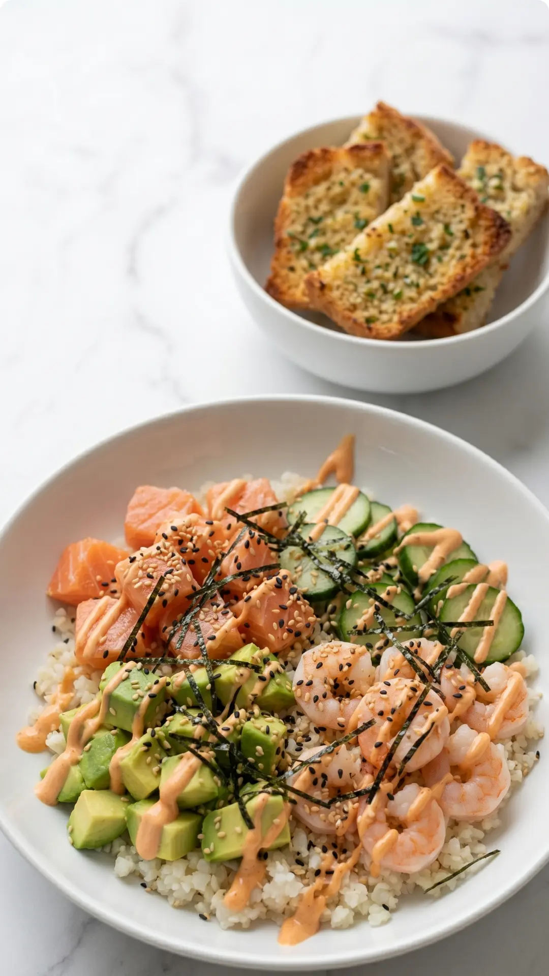 Frische Keto-Sushi-Bowl: Das ultimative Low-Carb Rezept ohne Reis