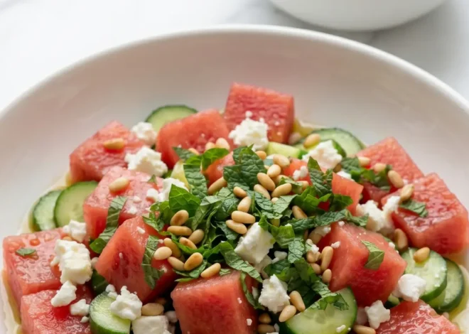 Keto Wassermelonen-Feta-Salat mit Minze — Frisch, schnell und ohne Kohlenhydrate
