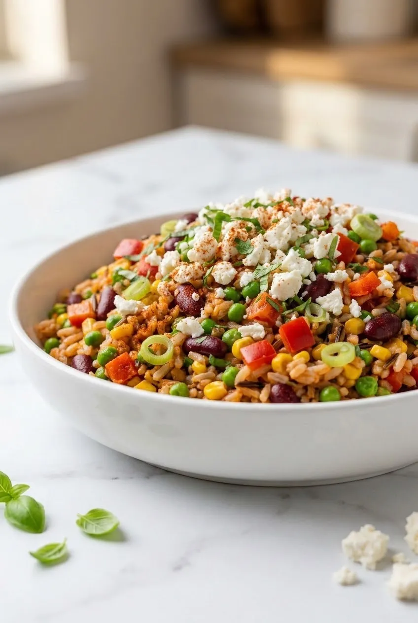 Frischer Reissalat Mexico: Die perfekte Low-Carb Grillbeilage