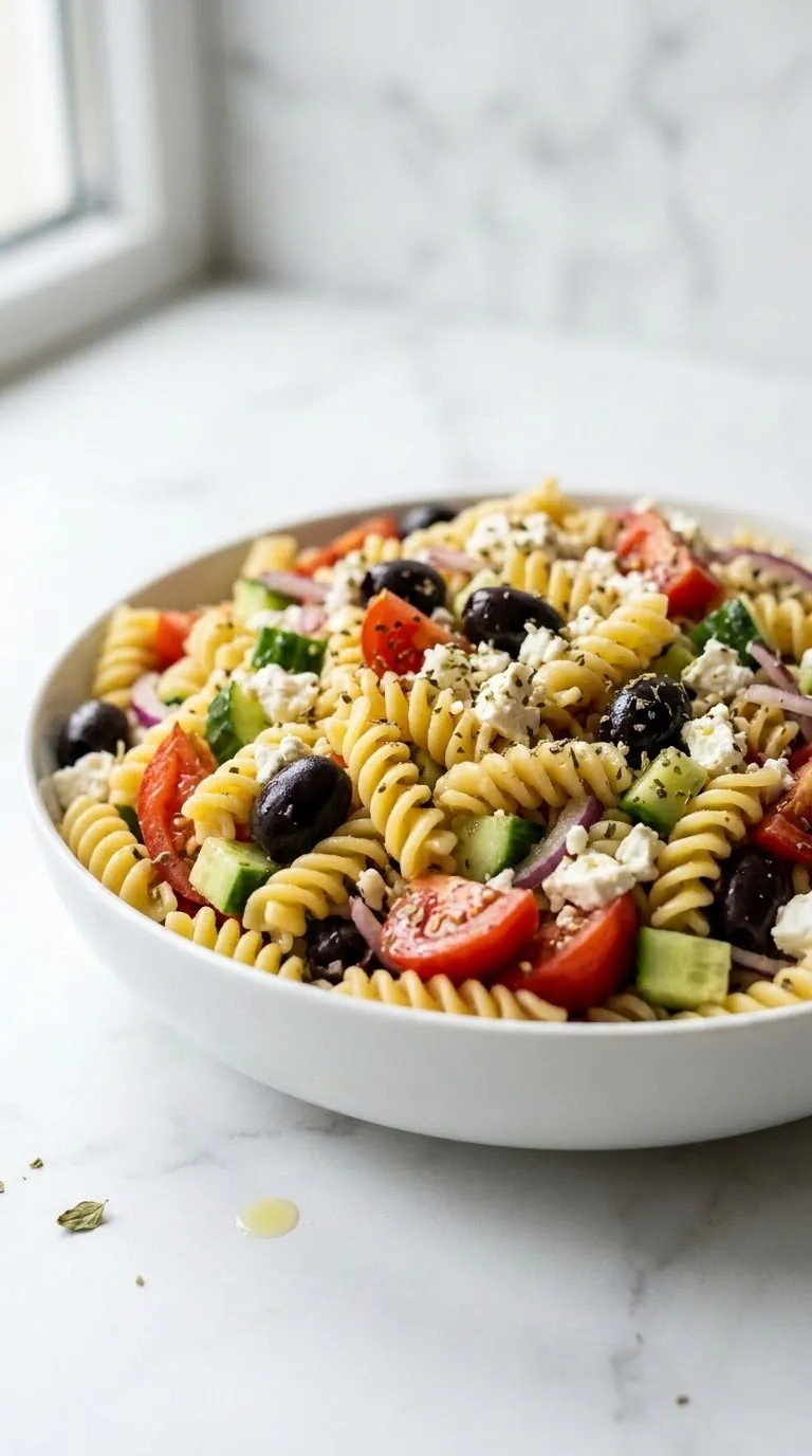 Frischer Keto Faux-Nudelsalat: Das ultimative griechische Low-Carb-Rezept mit Feta