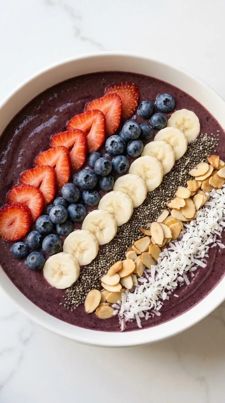 Frische Acai Smoothie Bowl: Das ultimative Low-Carb Frühstücksgeheimnis