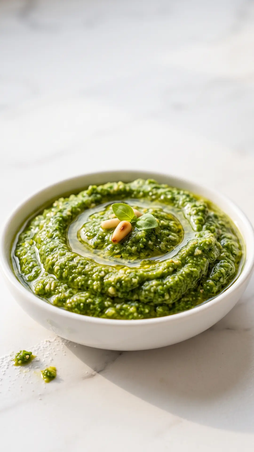 Frisches Basilikumpesto mit Mandeln: Das simple Low-Carb Originalrezept
