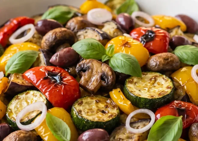 Frische italienische Antipasti: Das ultimative Low-Carb Ofengemüse
