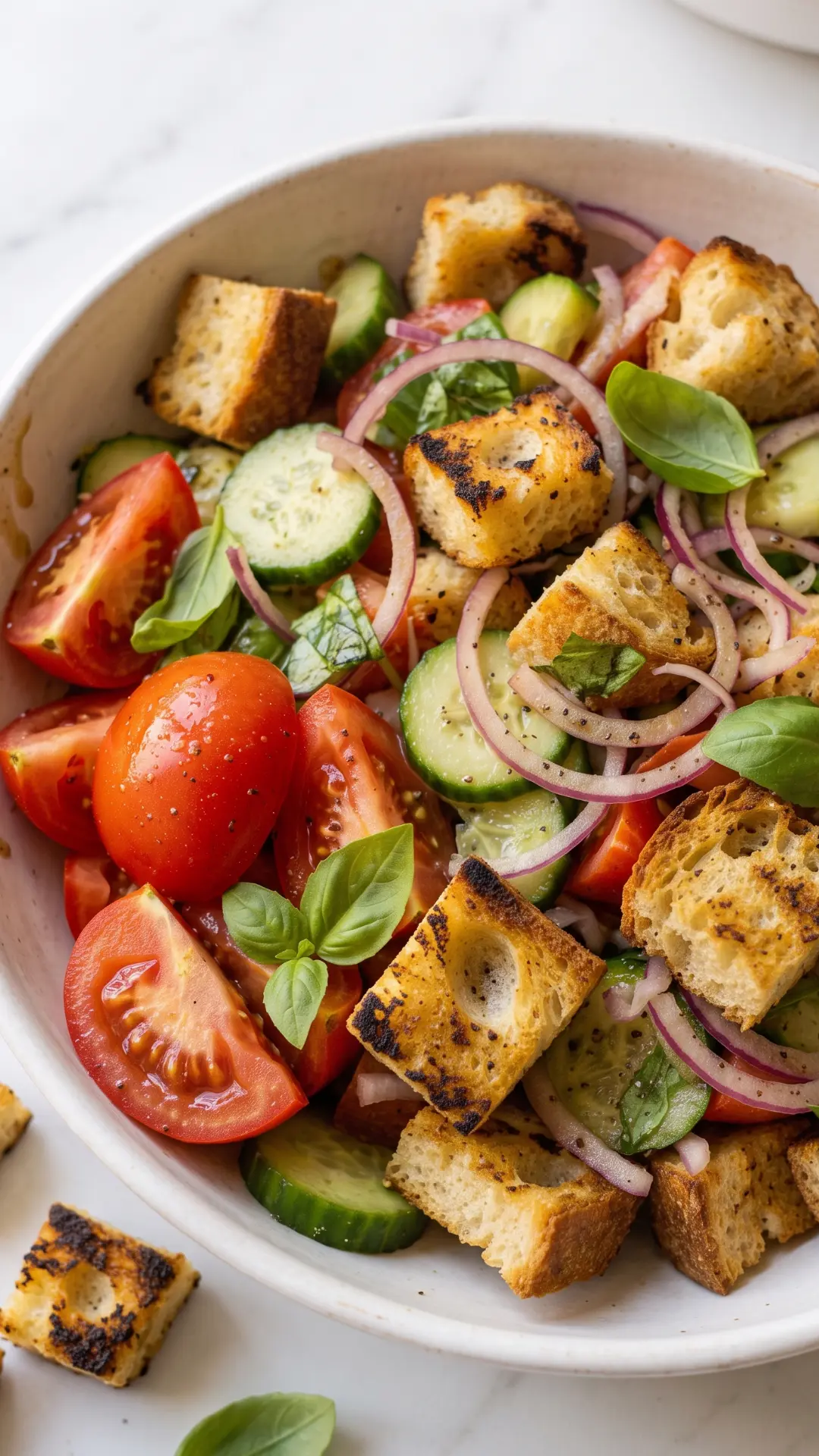 Frischer Keto Panzanella: Der ultimative italienische Low-Carb Brotsalat
