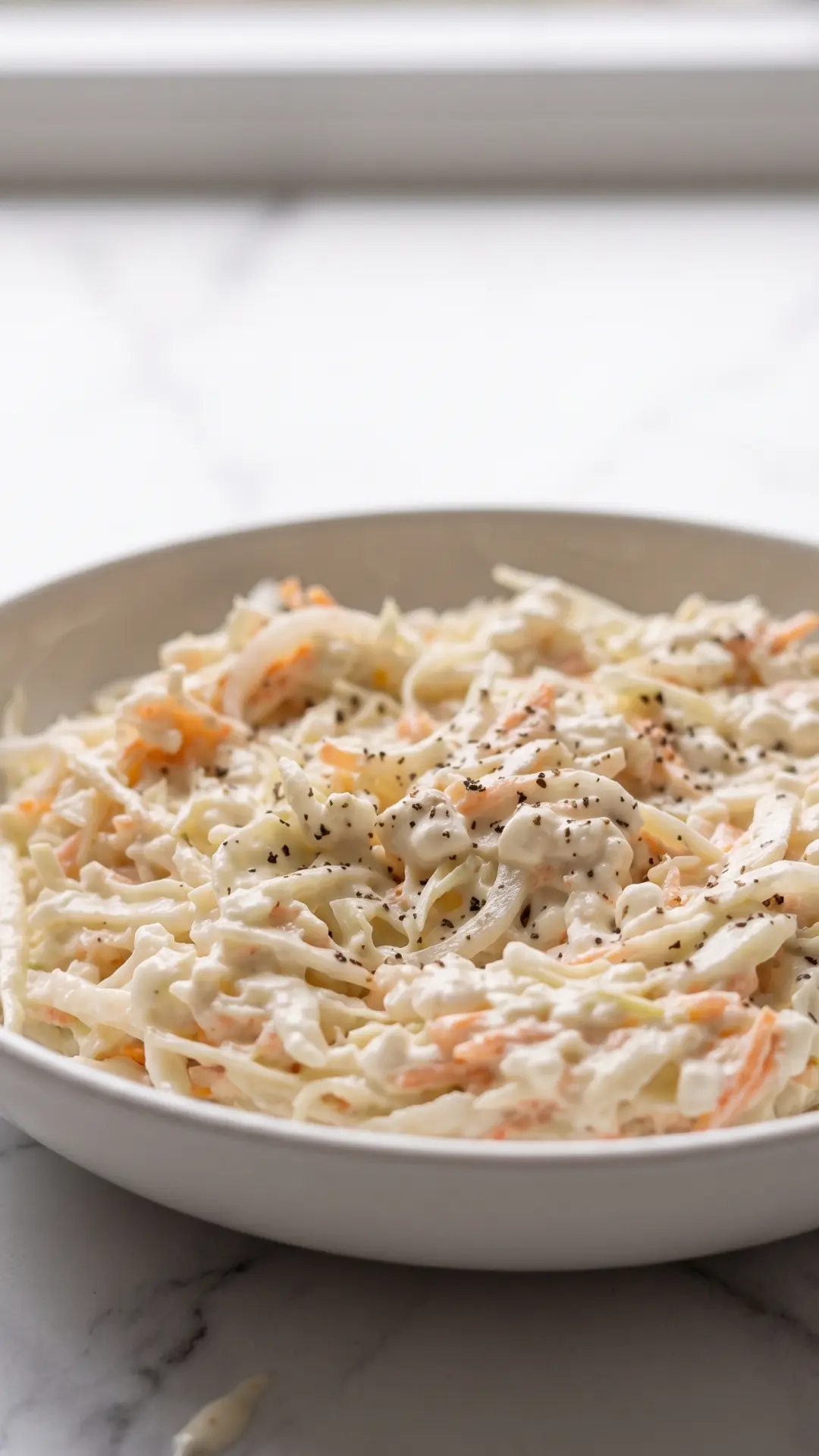 Protein-Krautsalat ohne Mayo kohlenhydratarm — cremiger Coleslaw ohne Mayonnaise
