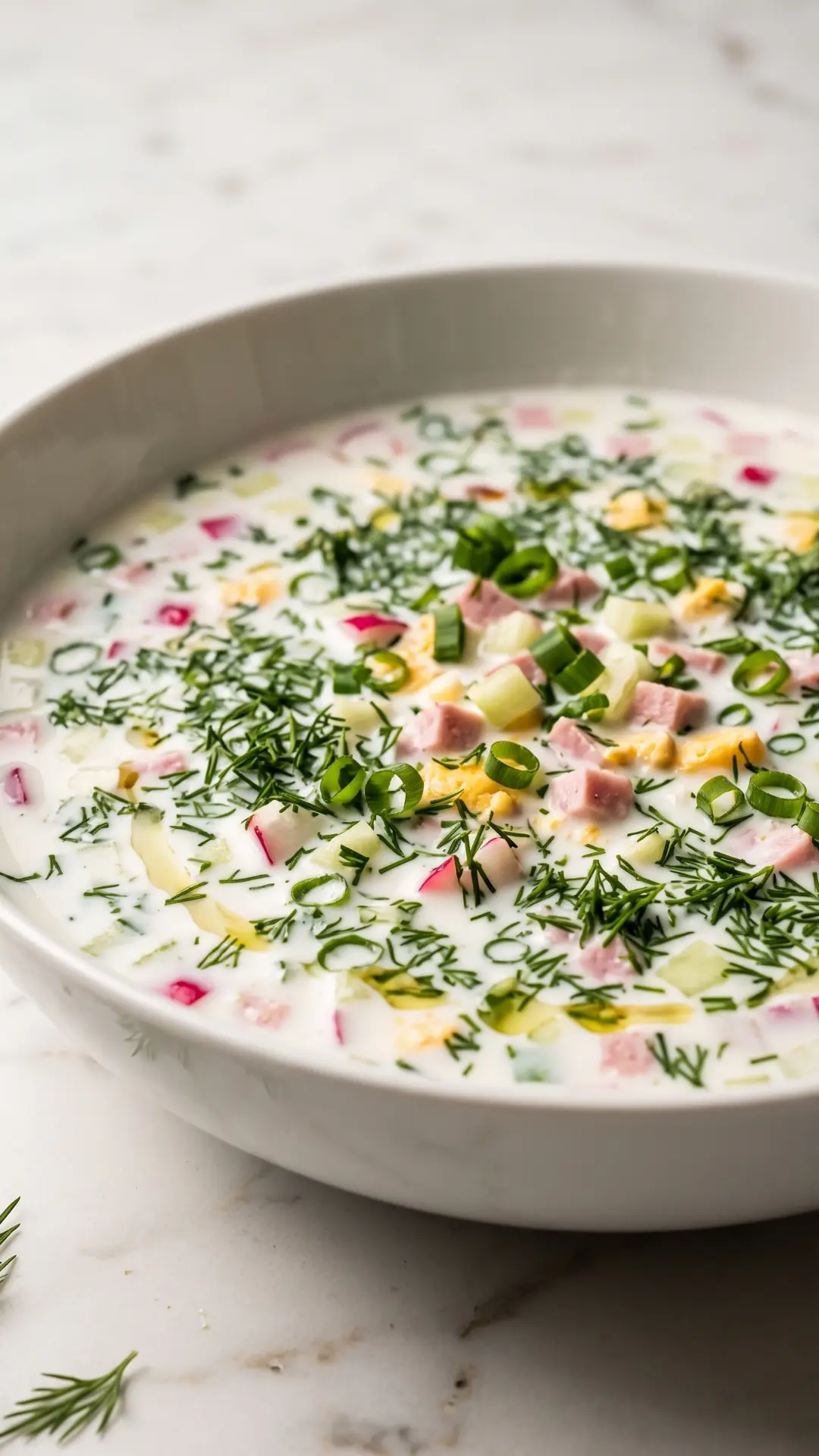 Frische Okroschka Sommersuppe: Das simple Low-Carb Originalrezept