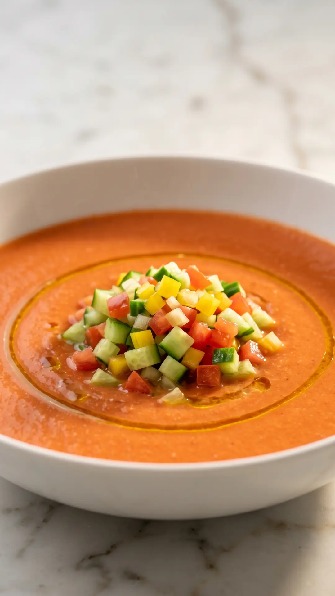 Frische Andalusische Gazpacho: Das ultimative Low-Carb Sommerrezept