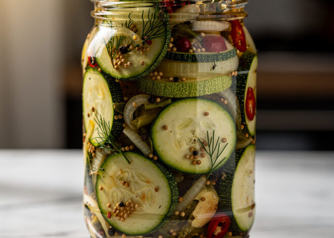Eingelegte Zucchini – Einfach, Würzig & Perfekt als Keto-Vorrat