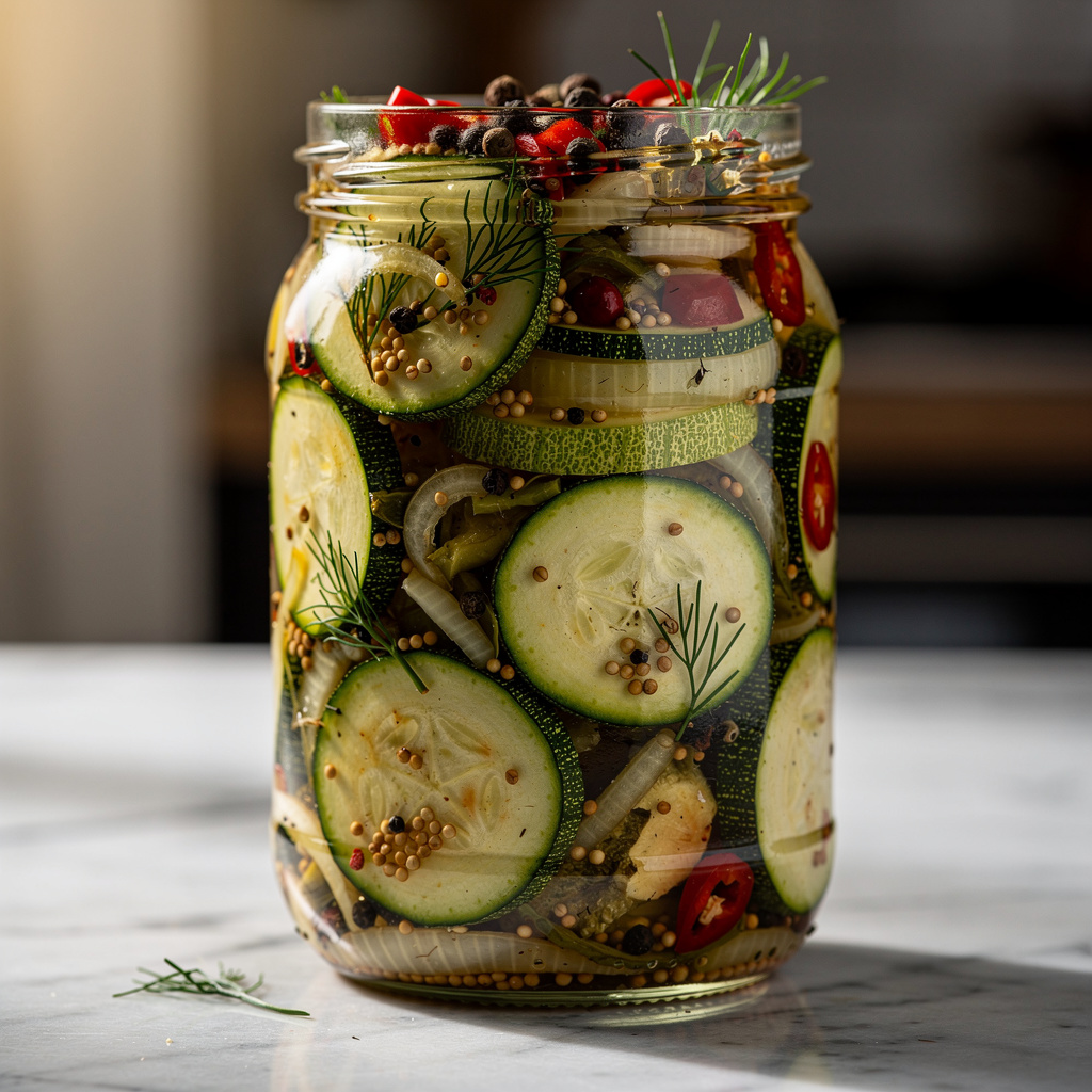 Eingelegte Zucchini – Einfach, Würzig & Perfekt als Keto-Vorrat