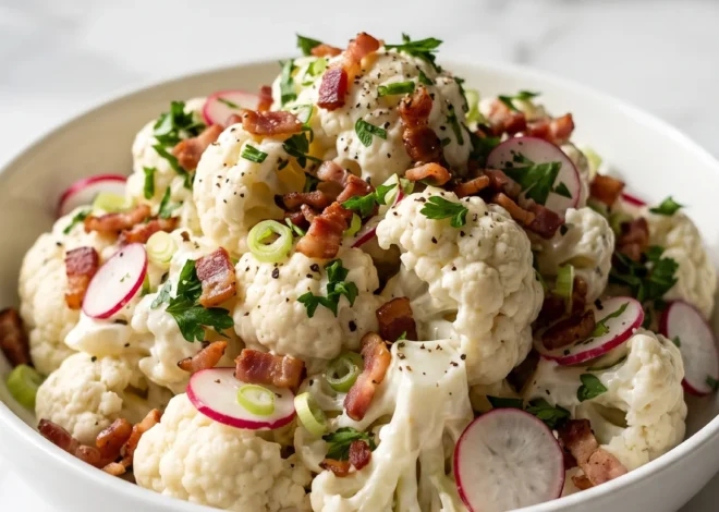 Cremiger Blumenkohlsalat: Das perfekte Low-Carb Rezept