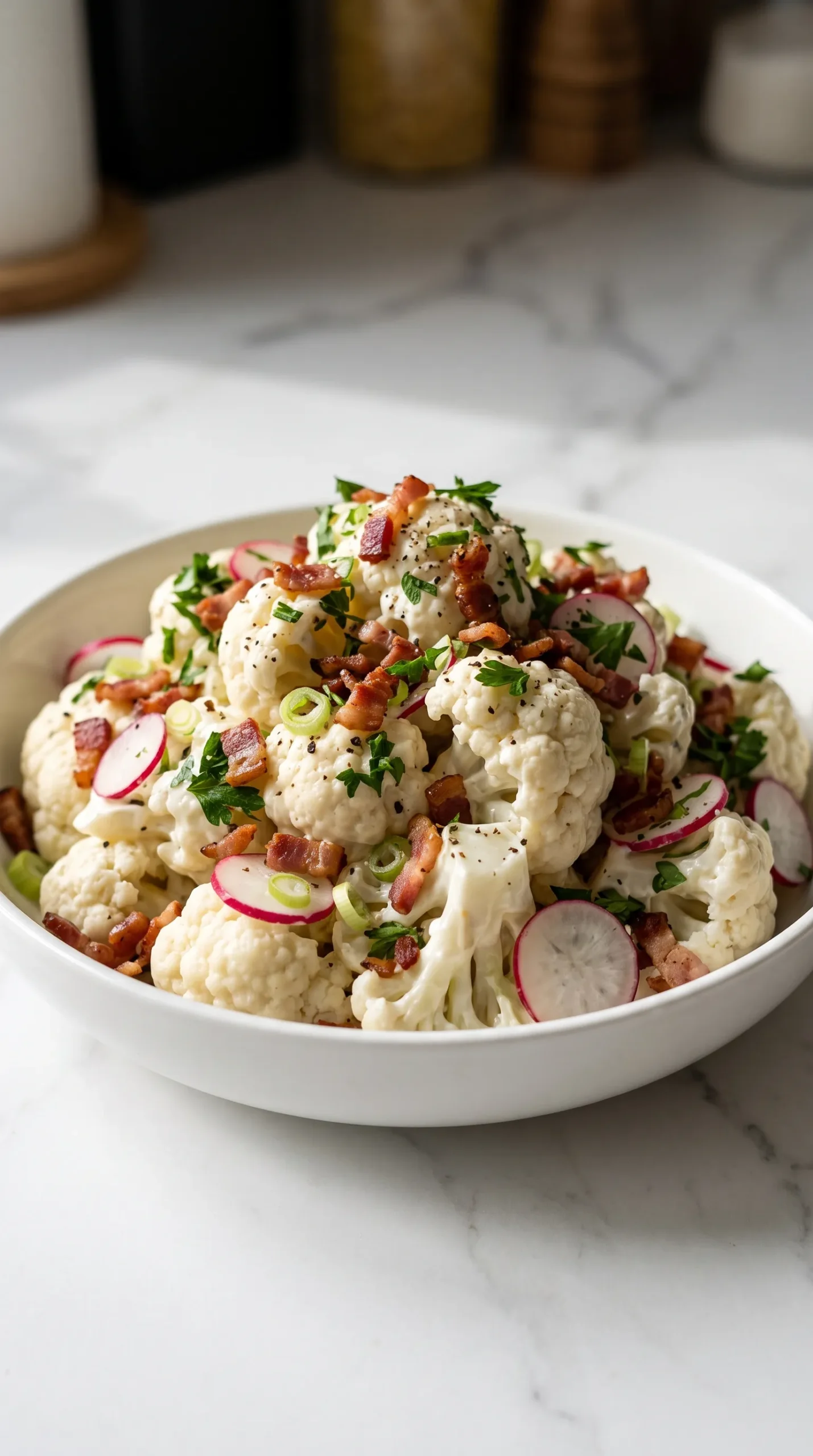 Cremiger Blumenkohlsalat: Das perfekte Low-Carb Rezept