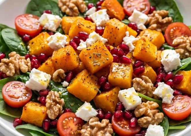 30 Minuten Kürbissalat mit Hokkaido und Feta Rezept