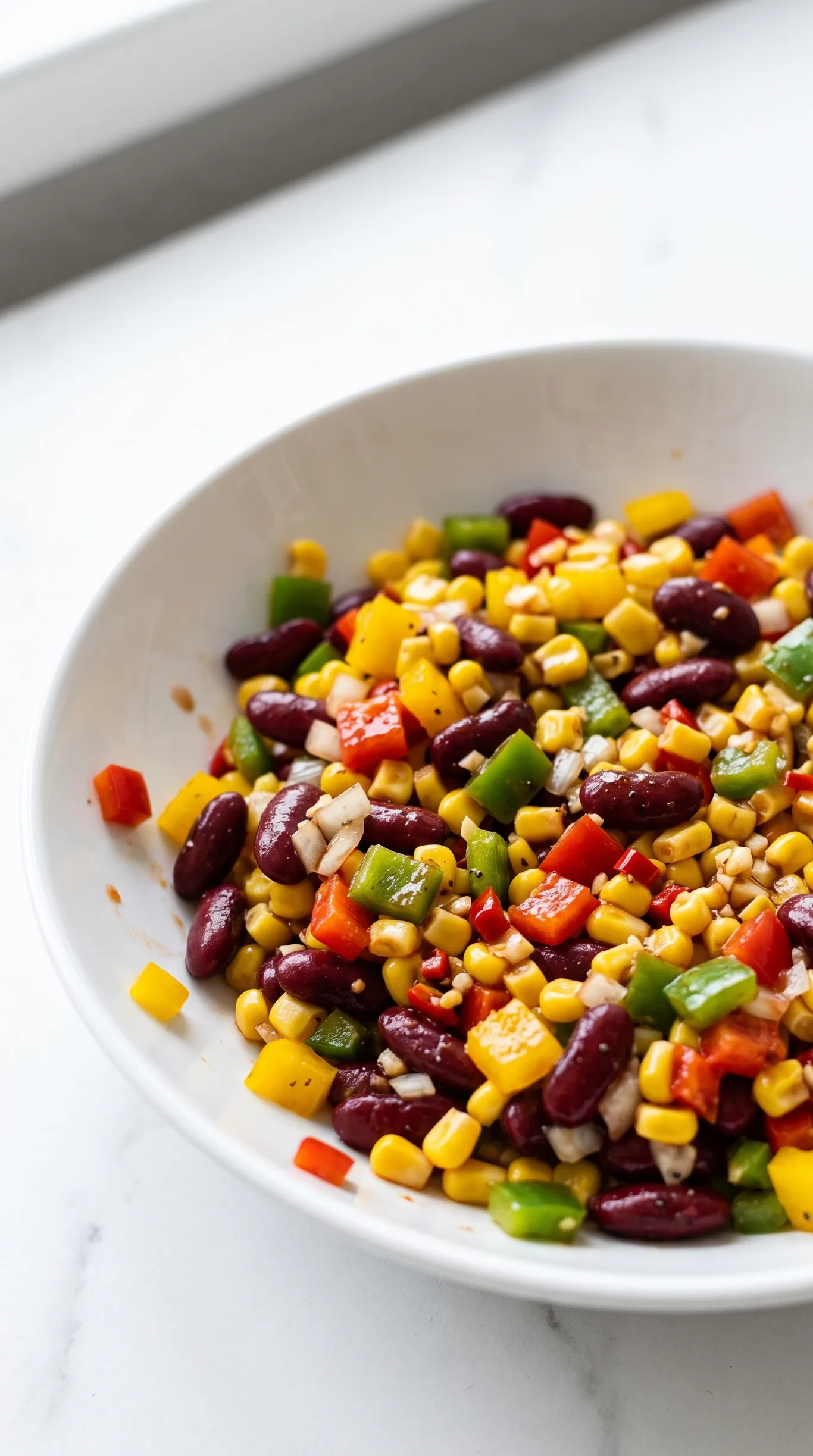 Bohnen-Mais-Salat – Einfaches Low-Carb Blitzrezept in 10 Min