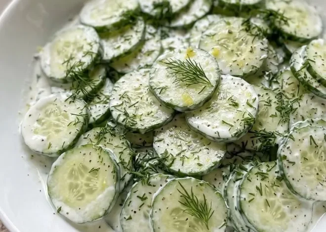 Kalorienarmer Gurkensalat ohne Zucker – Einfach & Perfekt Low-Carb